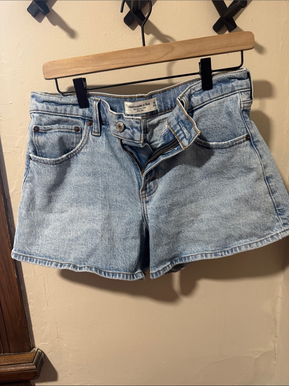 Abercrombie & Fitch Light Blue Denim Jean Shorts